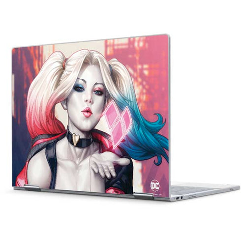 DC Comics Harley Quinn Rebirth Cover #1 Legacy Color Variant Art by Art Germ Pixelbook Skin